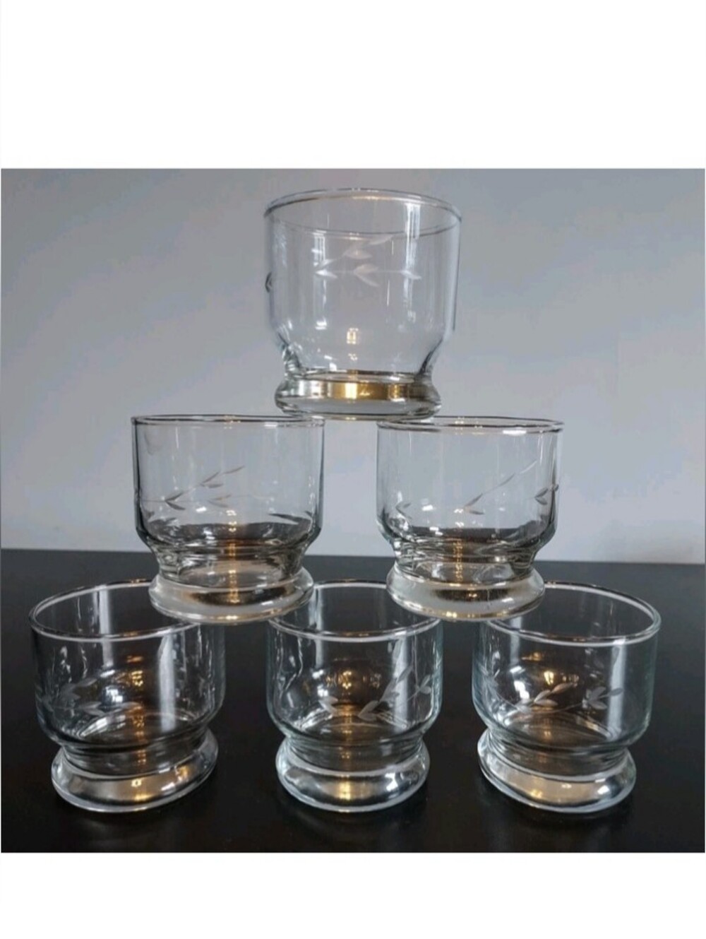 Vtg. Princess House Heritage Crystal Punch Cup Glass (6) Serveware